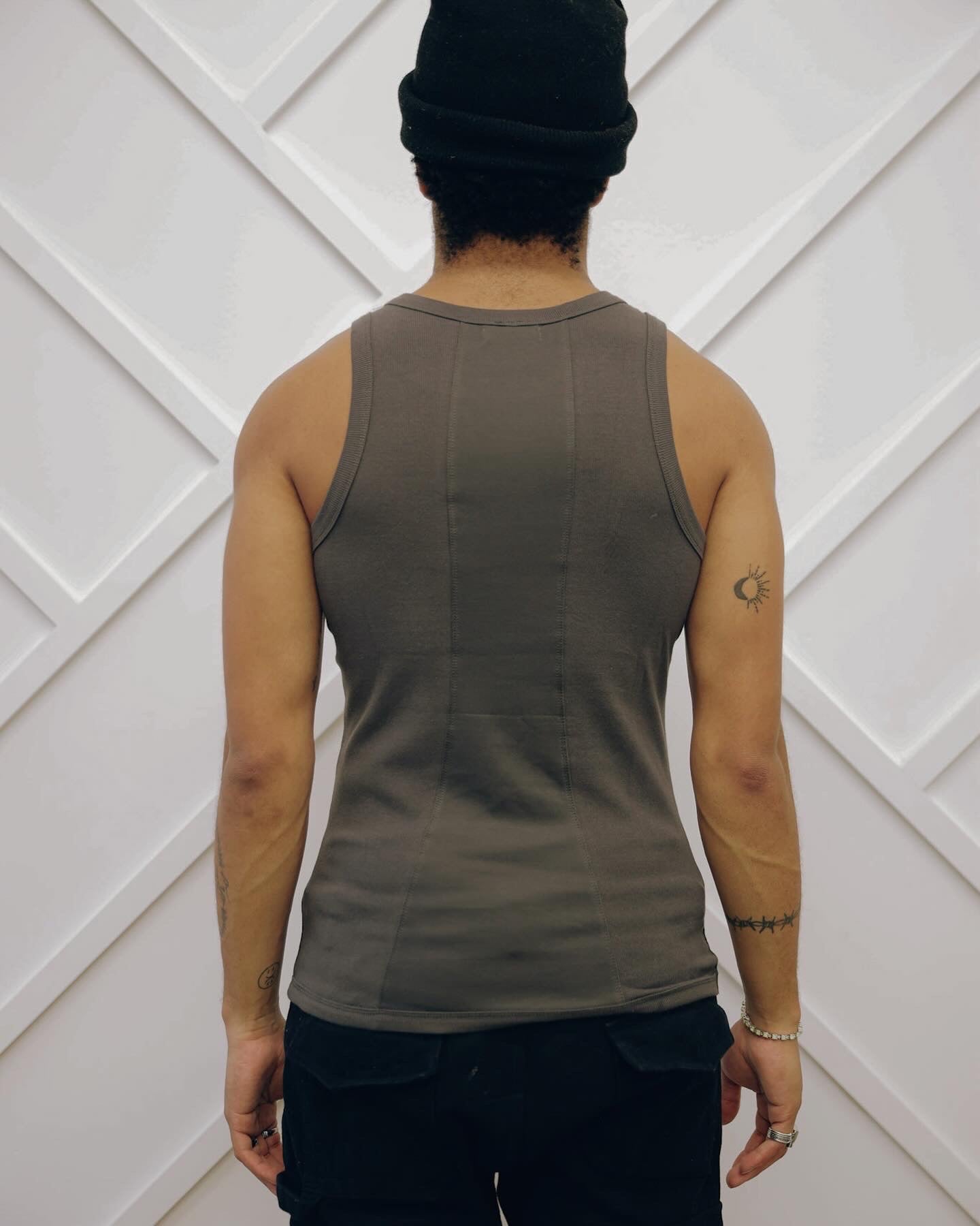 Half Ribbed tank tops