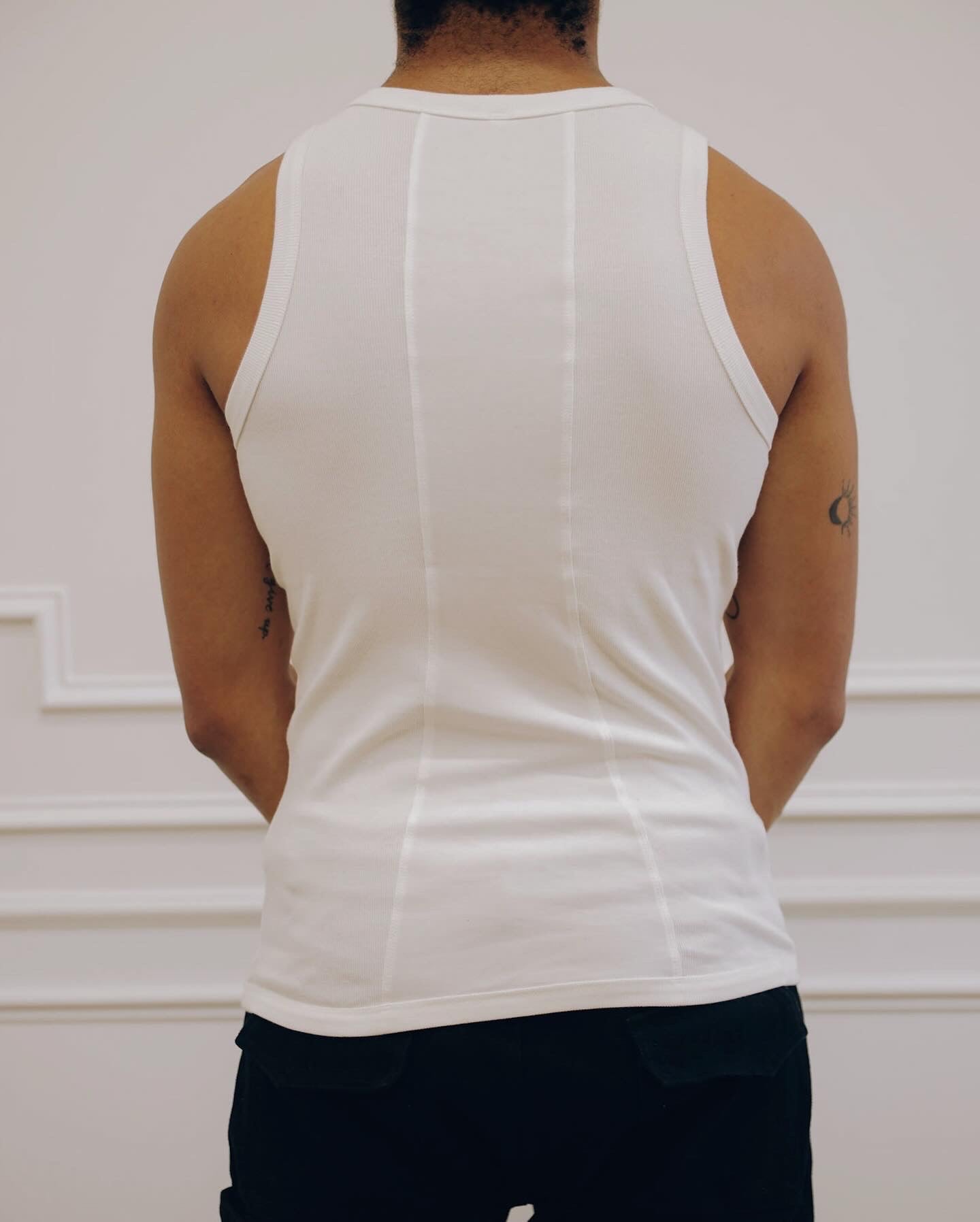 Half Ribbed tank tops