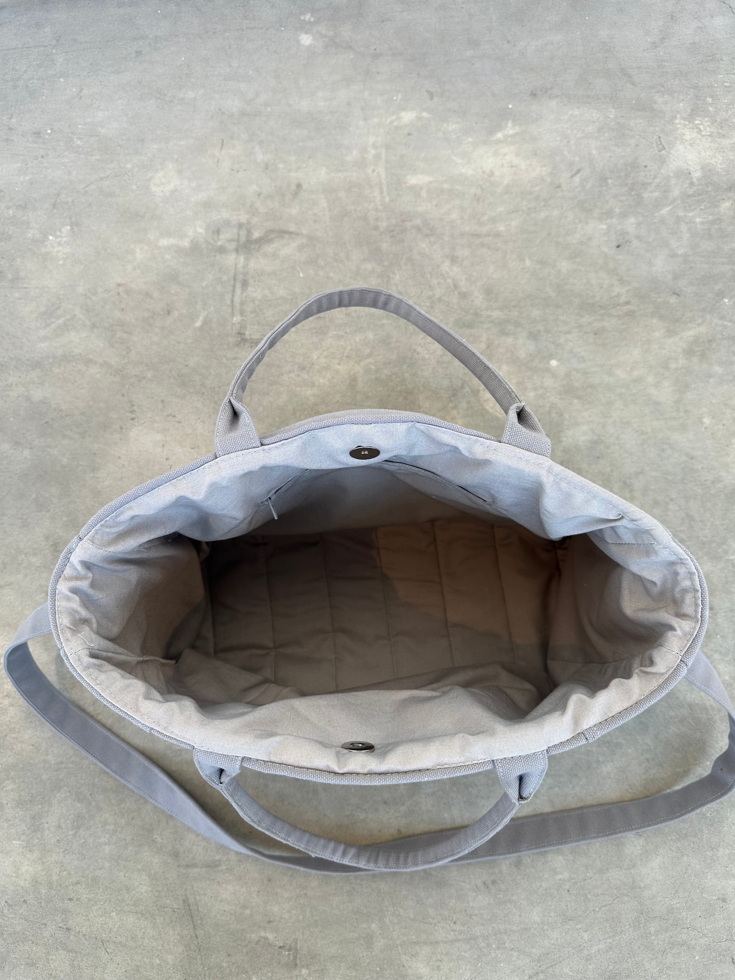 Box Pleat Bag Grey