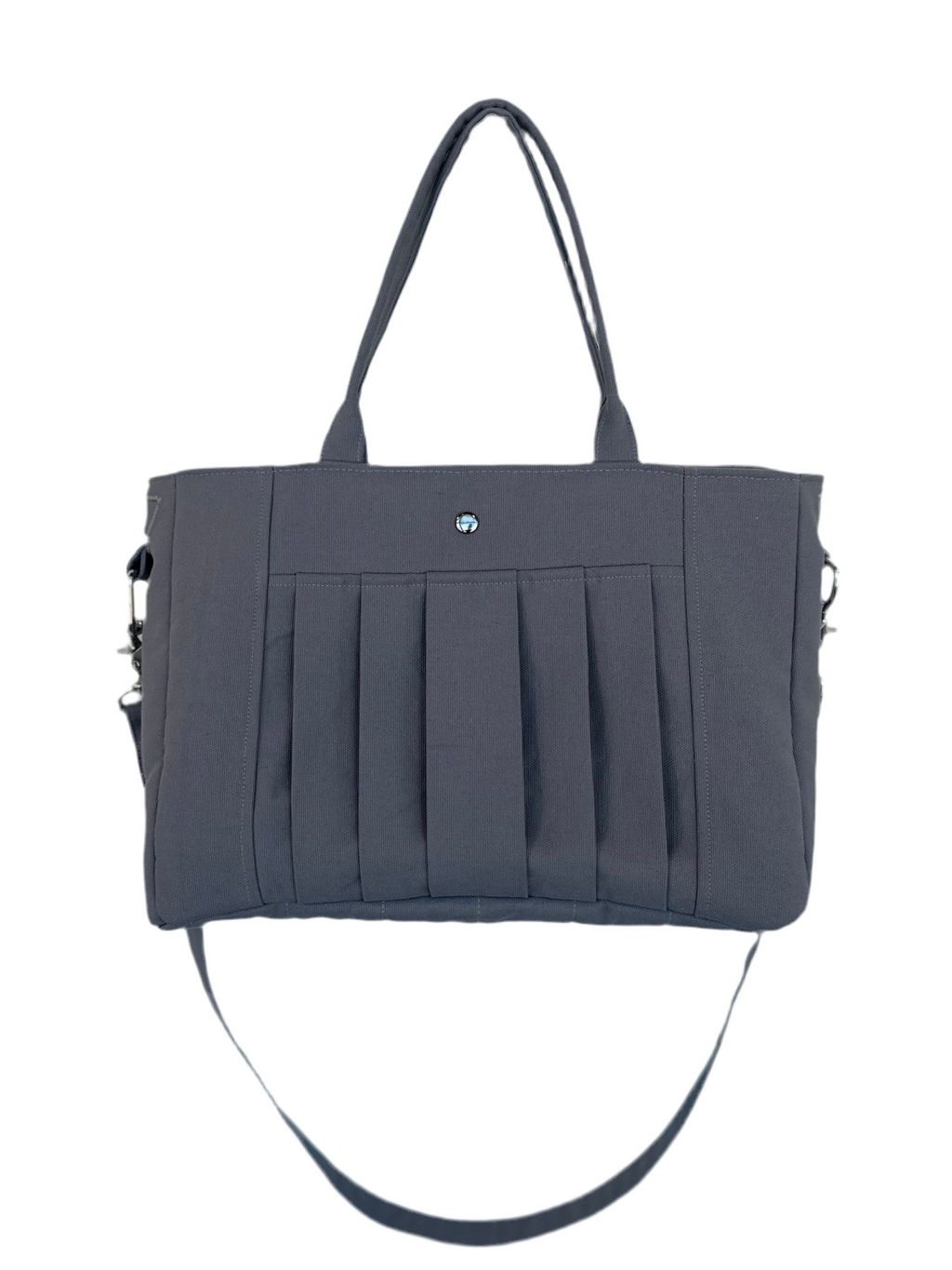 Box Pleat Bag Grey