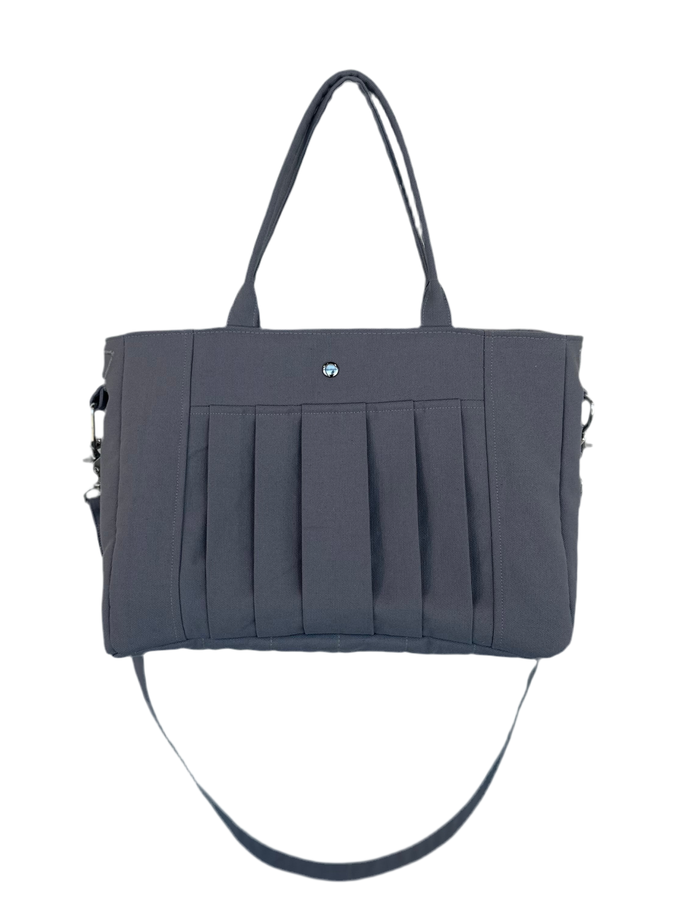 Box Pleat Bag Grey