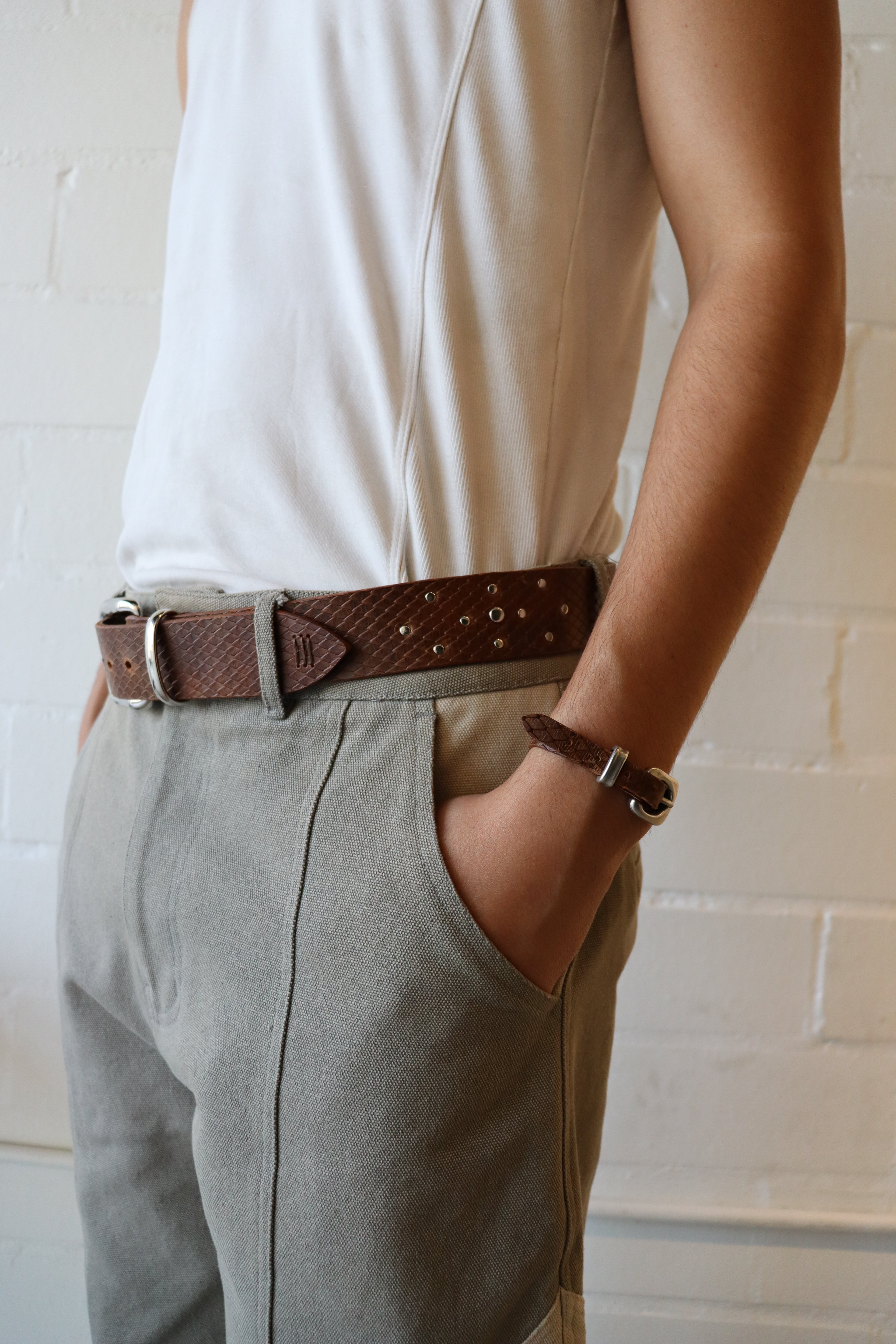 Diamond Embossed Belt